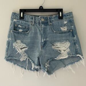 Garage Ripped Denim Shorts Size 3
